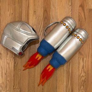 Hanna Andersson Silver Astronaut Costume Set